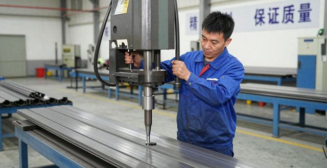 冲压工操作压力泵冲压 精准控制保证零件质量