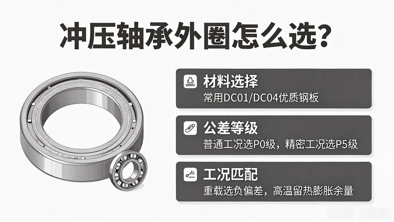 冲压轴承外圈怎么选？搞懂国标代号分类，装配不再出错
