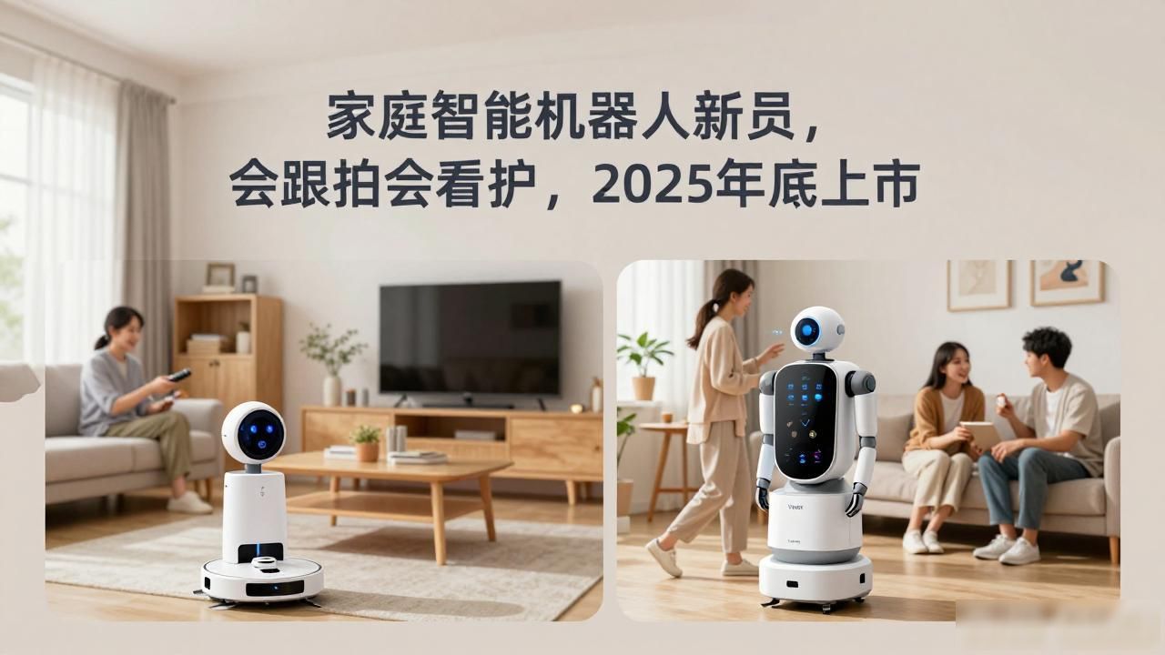 家庭智能机器人新成员，会跟拍会看护，2025年底上市
