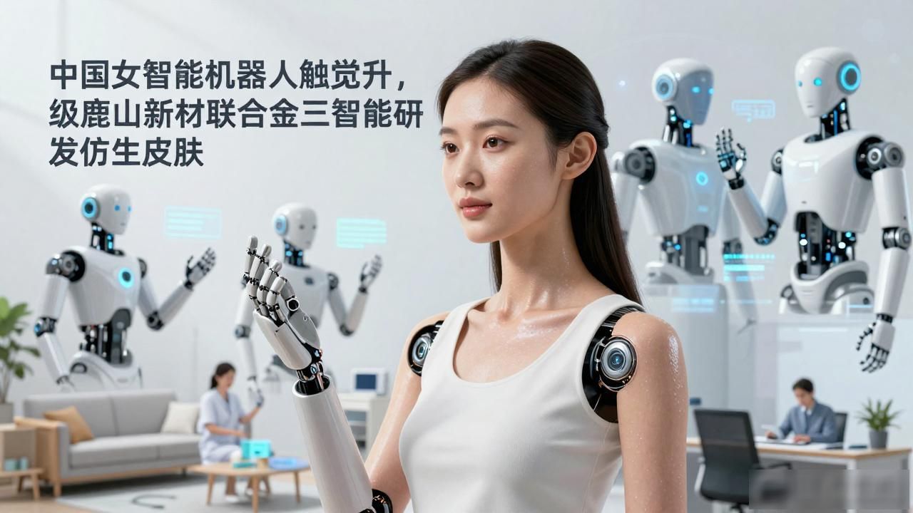中国女智能机器人触觉升级，鹿山新材联合金三智能研发仿生皮肤