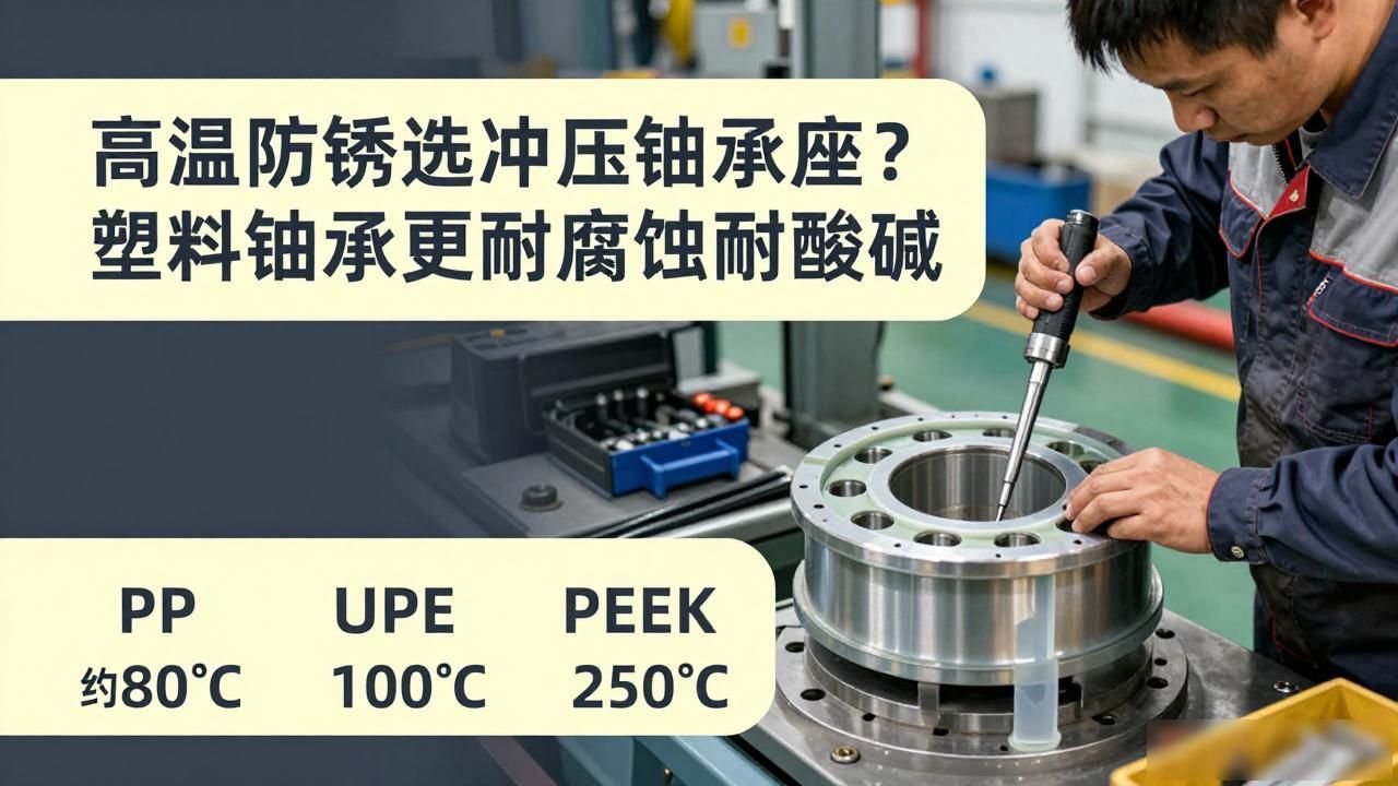 高温防锈选冲压轴承座？塑料轴承更耐腐蚀耐酸碱
