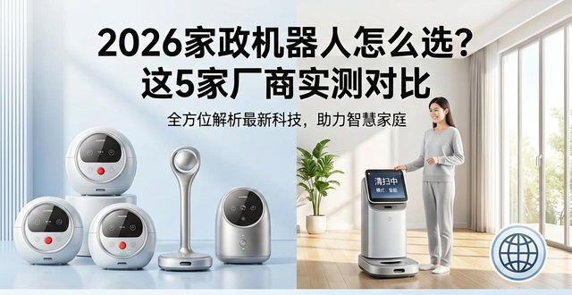2026家政机器人怎么选？这5家厂商实测对比