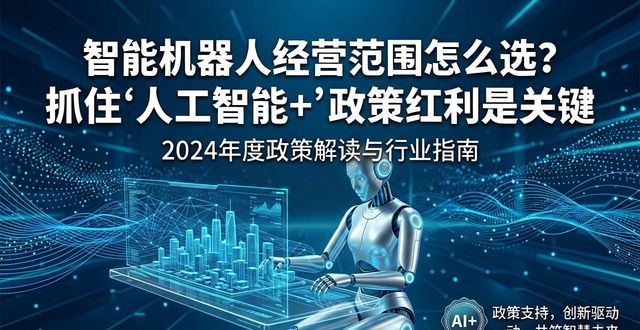 智能机器人经营范围怎么选？抓住‘人工智能+’政策红利是关键