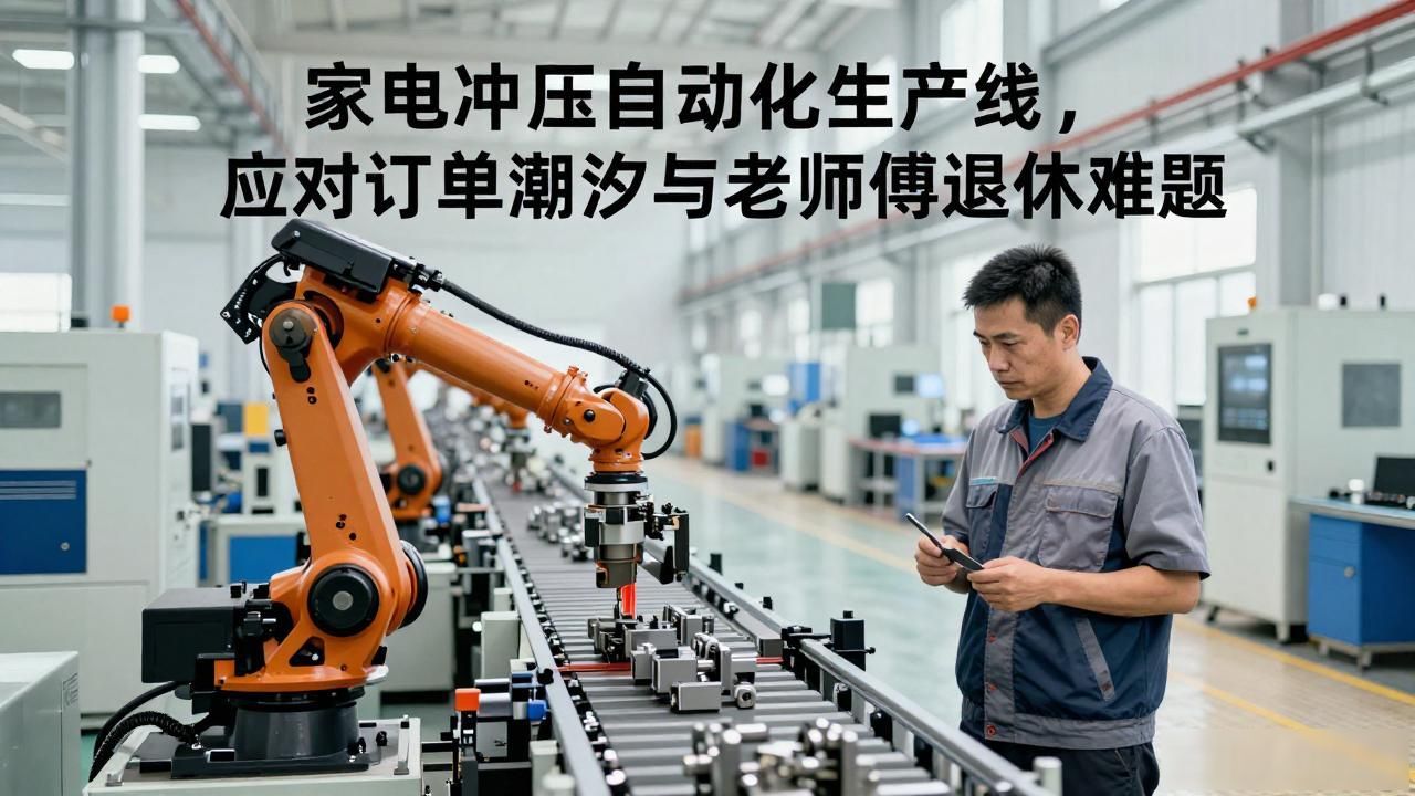 家电冲压自动化生产线，应对订单潮汐与老师傅退休难题