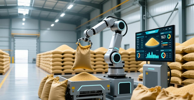 粮食仓储智能机器人优势多，装卸快又准还安全灵活