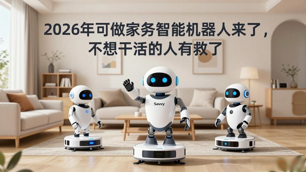 2026年可做家务智能机器人来了，不想干活的人有救了