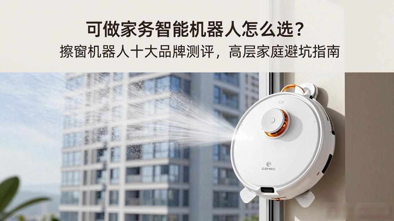 可做家务智能机器人怎么选？擦窗机器人十大品牌测评，高层家庭避坑指南
