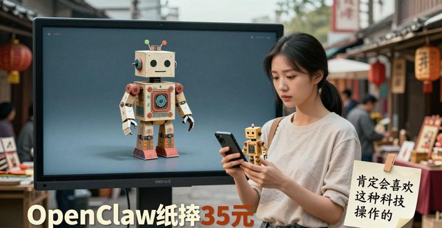 清明赛博祭品热卖：AI机器人纸扎35元