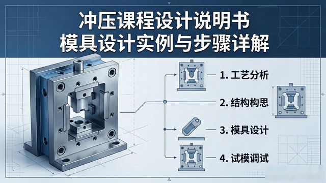 冲压课程设计说明书 模具设计实例与步骤详解