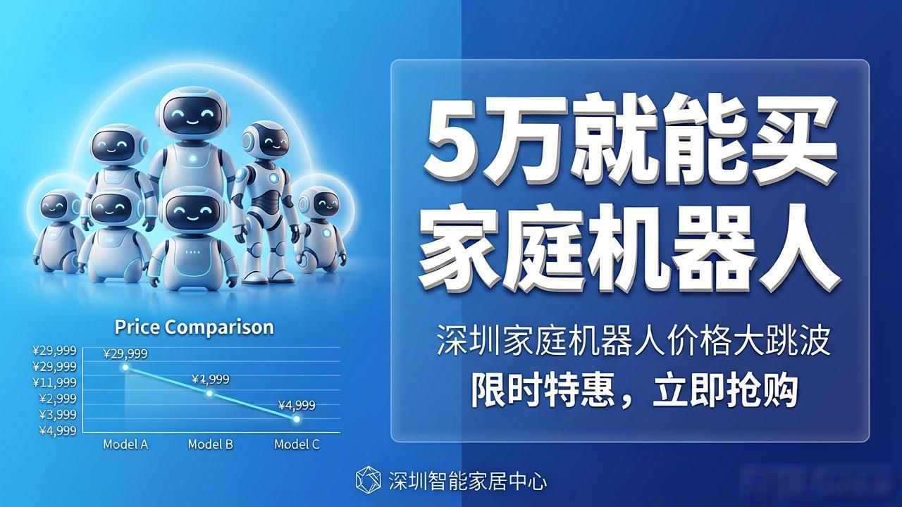 深圳百家智能机器人价格大跳水，5万就能买家庭机器人