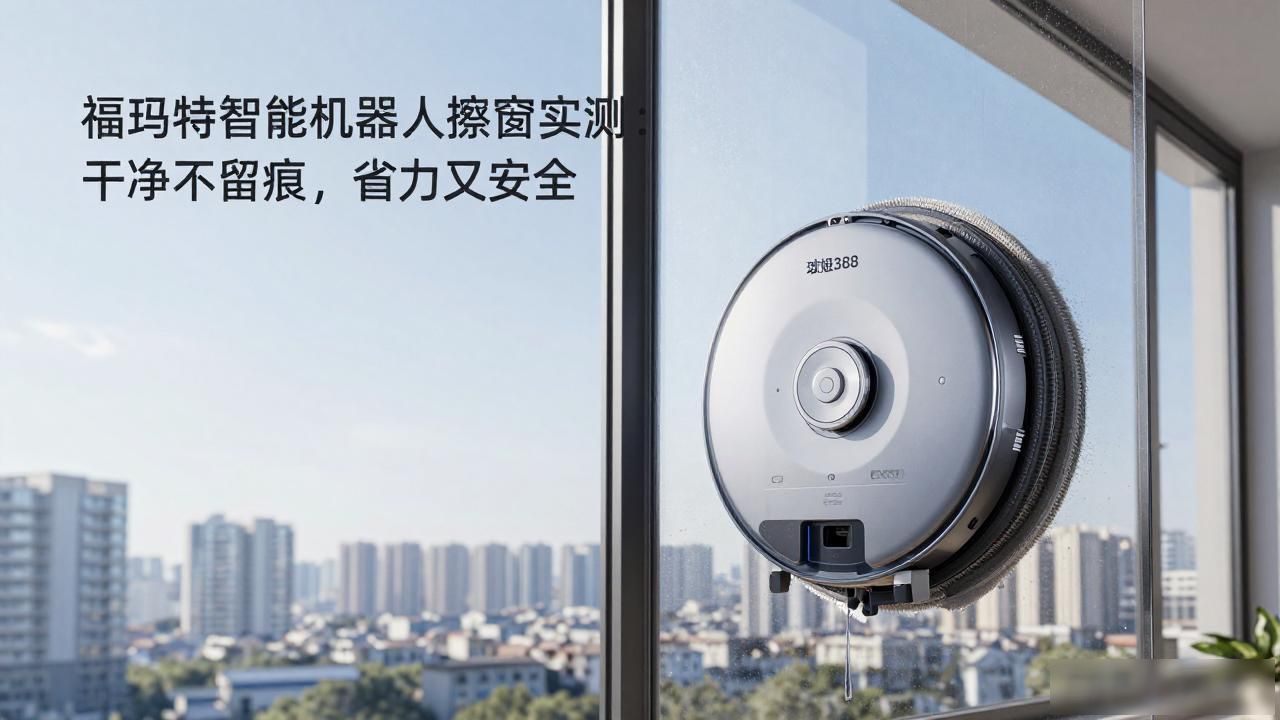福玛特智能机器人擦窗实测：干净不留痕，省力又安全