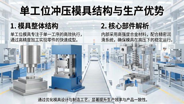 冲压模具分类全解：按结构划分的单工位、多工位及组合模具优缺点
