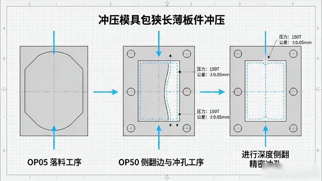 青岛冲压模具新突破：解决汽车后轮毂包狭长薄板件难题
