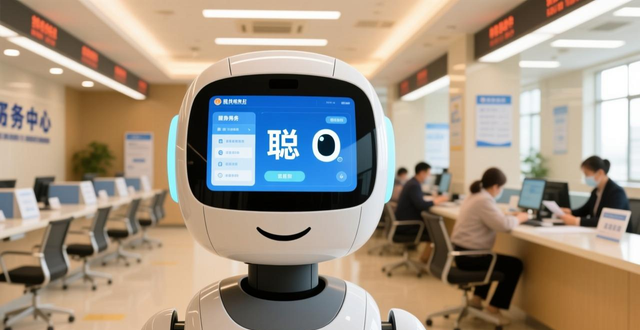 颍上县政务服务中心智能机器人聪聪，高效服务群众企业
