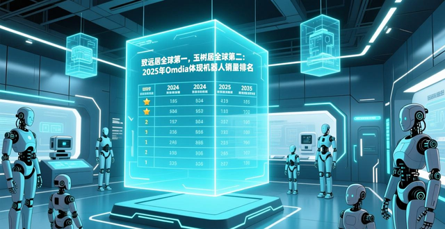 致远居全球第一，玉树居全球第二：2025年Omdia体现机器人销量排名