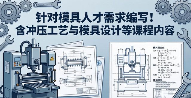 针对模具人才需求编写！含冲压工艺与模具设计等课程内容