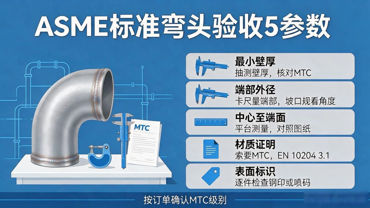焊接弯头与冲压弯头到货咋验收 按ASME标准盯5个核心参数