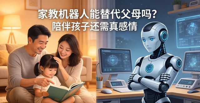 家教机器人能替代父母吗？陪伴孩子还需真感情