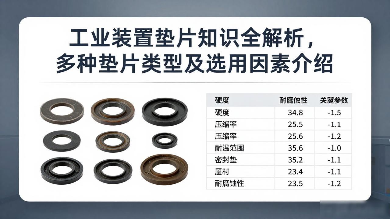 工业装置垫片知识全解析，多种垫片类型及选用因素介绍