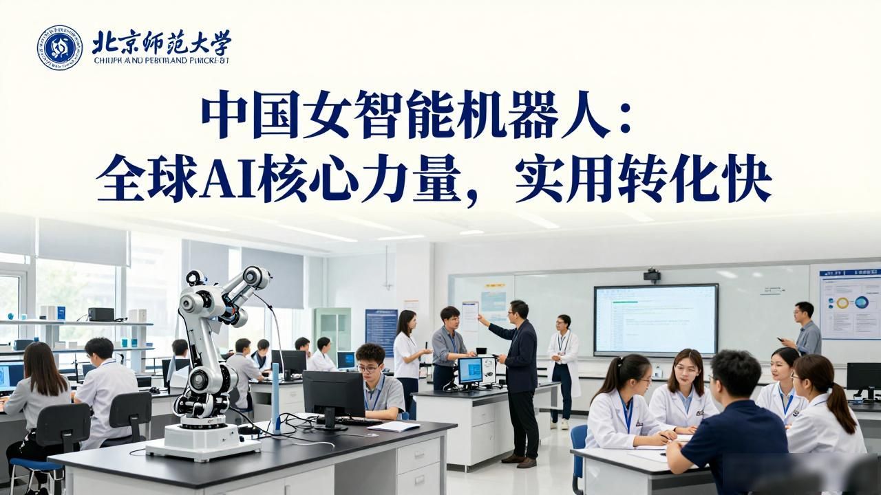 中国女智能机器人：全球AI核心力量，实用转化快