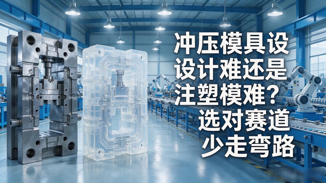 冲压模具设计难还是注塑模难？选对赛道少走弯路