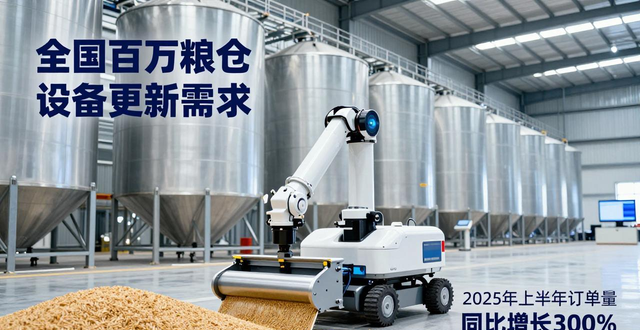 富佳股份发布智能平粮机器人，撬动粮食仓储智能化百亿市场
