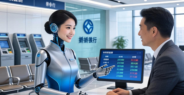 高科技智能机器人娇娇，能1秒查余额还会逗乐客户