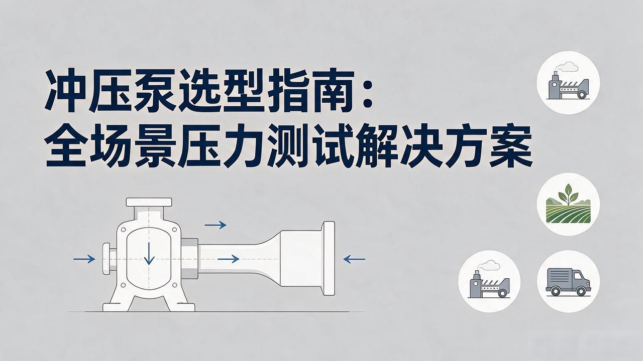 冲压泵选型指南：全场景压力测试解决方案