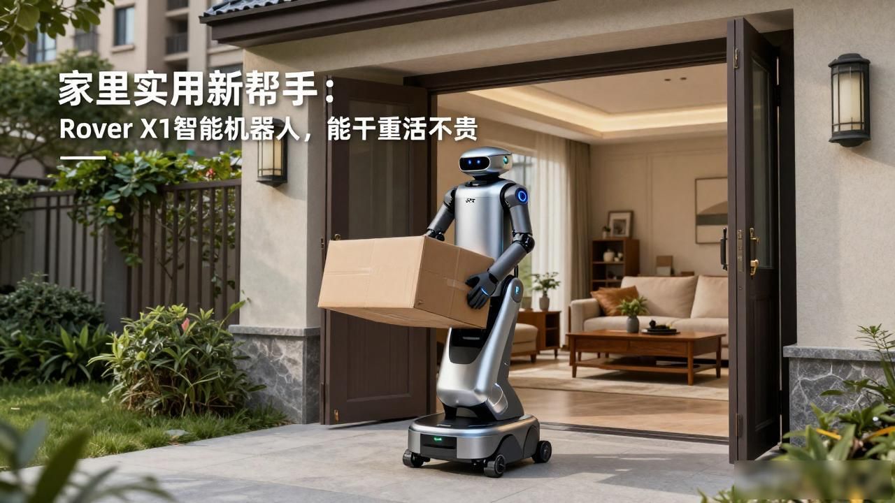 智能机器人家庭用_消费级机器狗深度AI实用功能_双视觉跟踪系统全地形轮腿