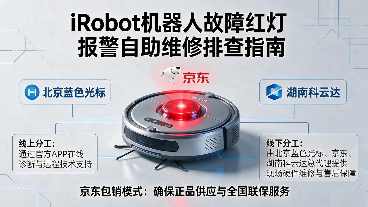 iRobot机器人故障红灯报警？自助维修排查指南