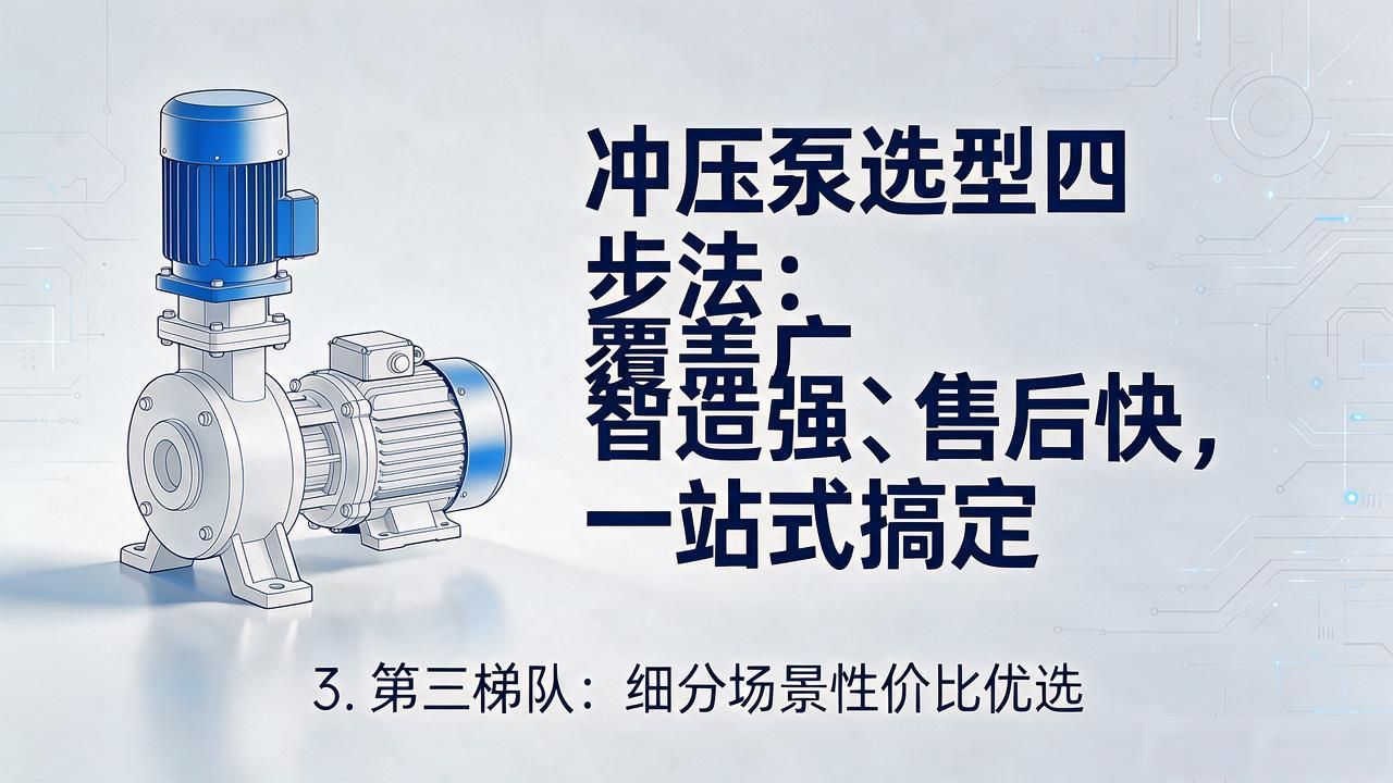 冲压泵选型四步法：覆盖广、智造强、售后快，一站式搞定