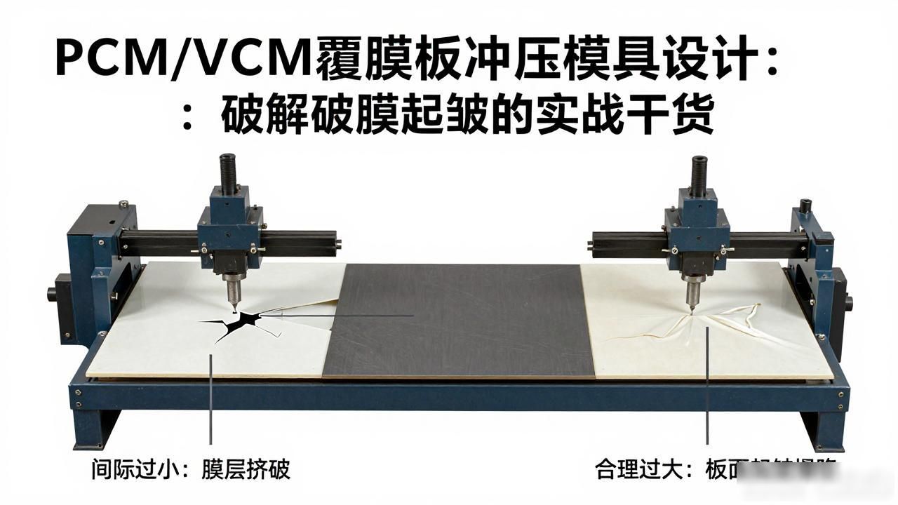 PCM/VCM覆膜板冲压模具设计：破解破膜起皱的实战干货