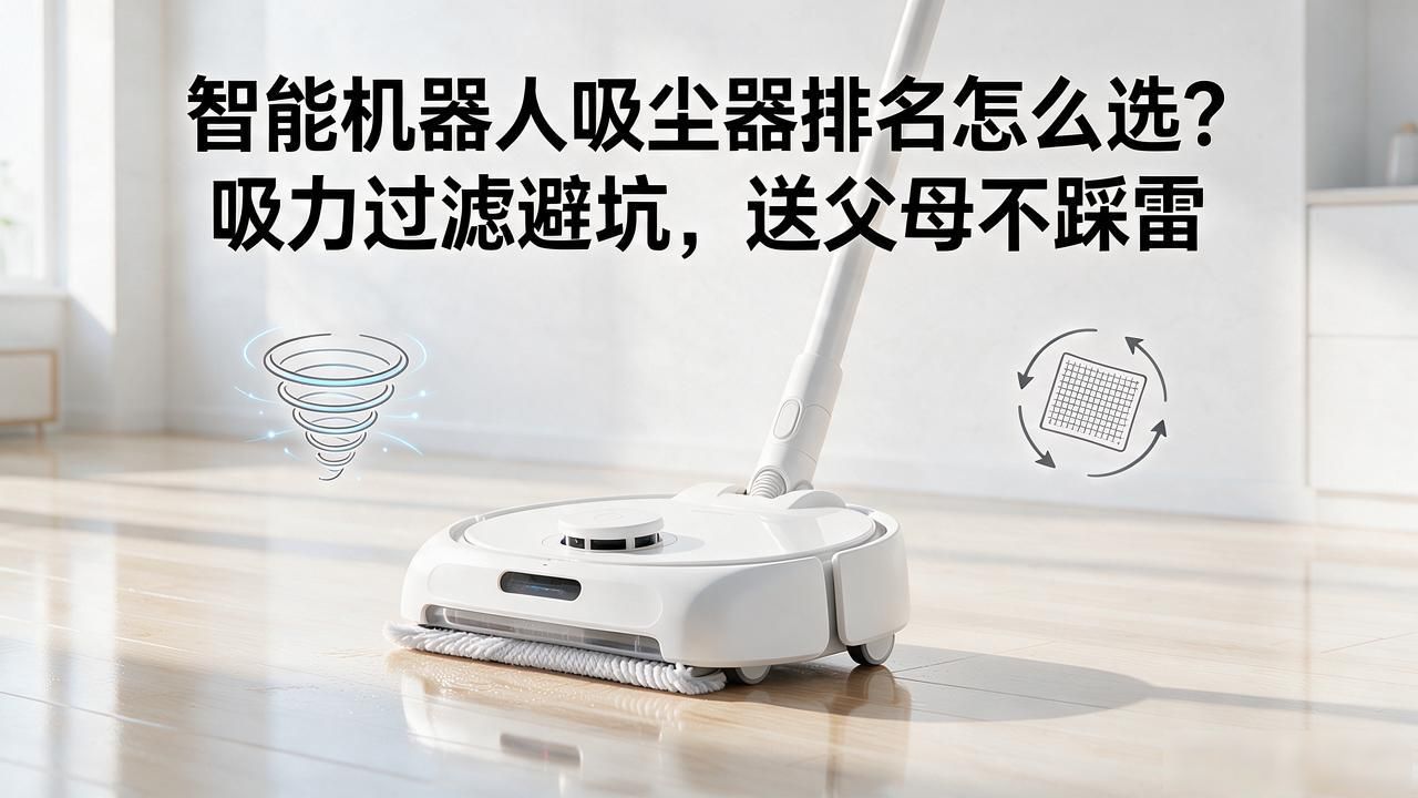 智能机器人吸尘器排名怎么选？吸力过滤避坑，送父母不踩雷