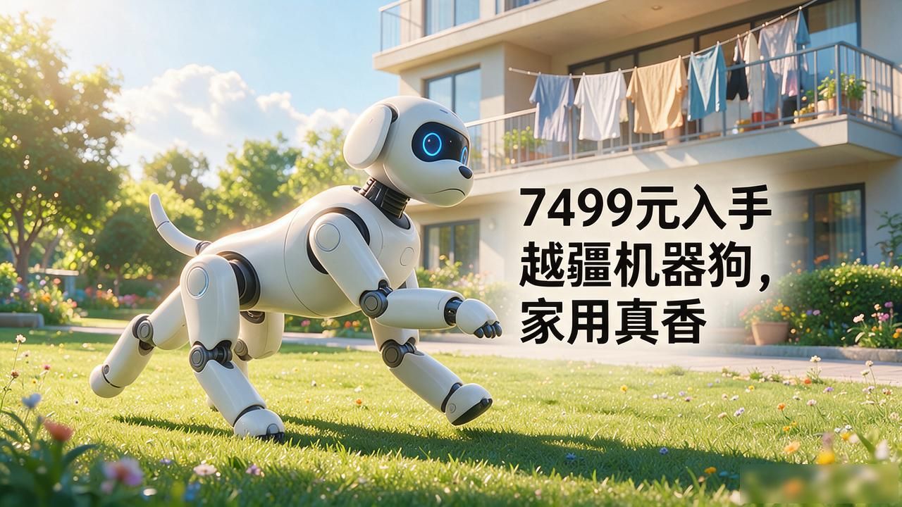 智能机器人回家：7499元入手越疆机器狗，家用真香