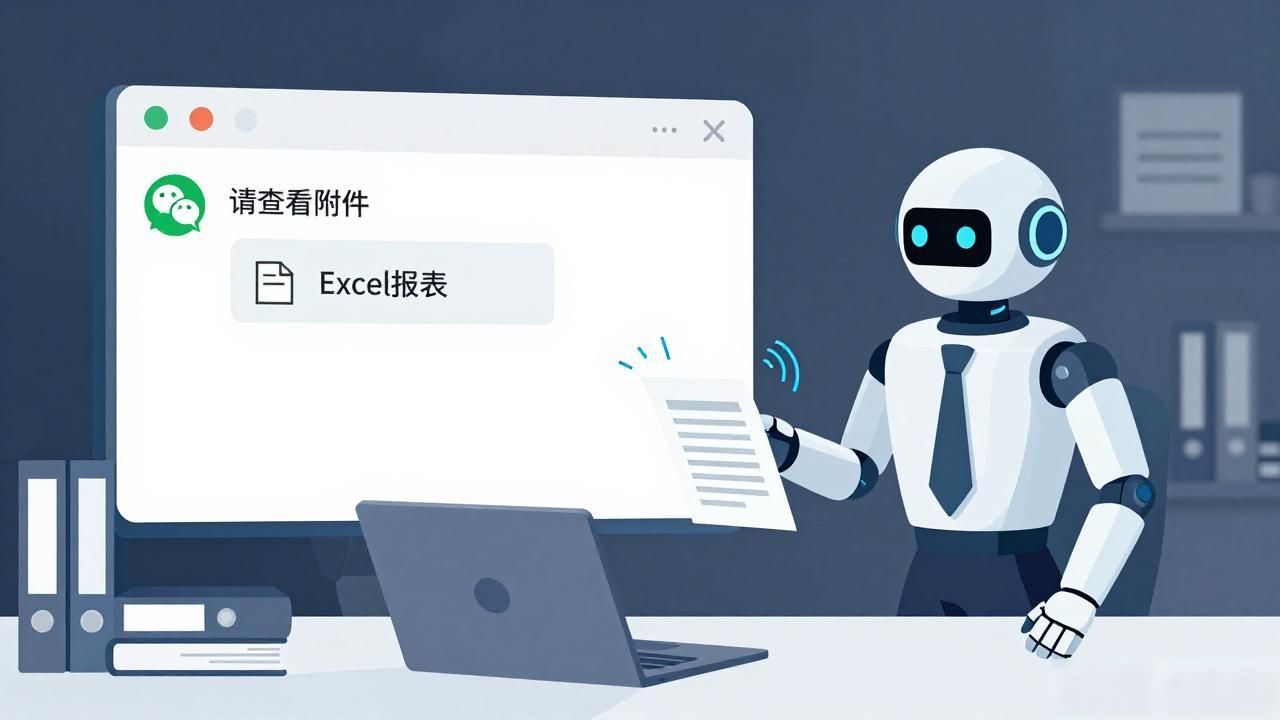 微信群智能机器人自动发Excel报表，告别手动整理数据